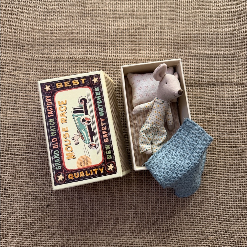 Maileg - Little Brother (Mouse in Matchbox)